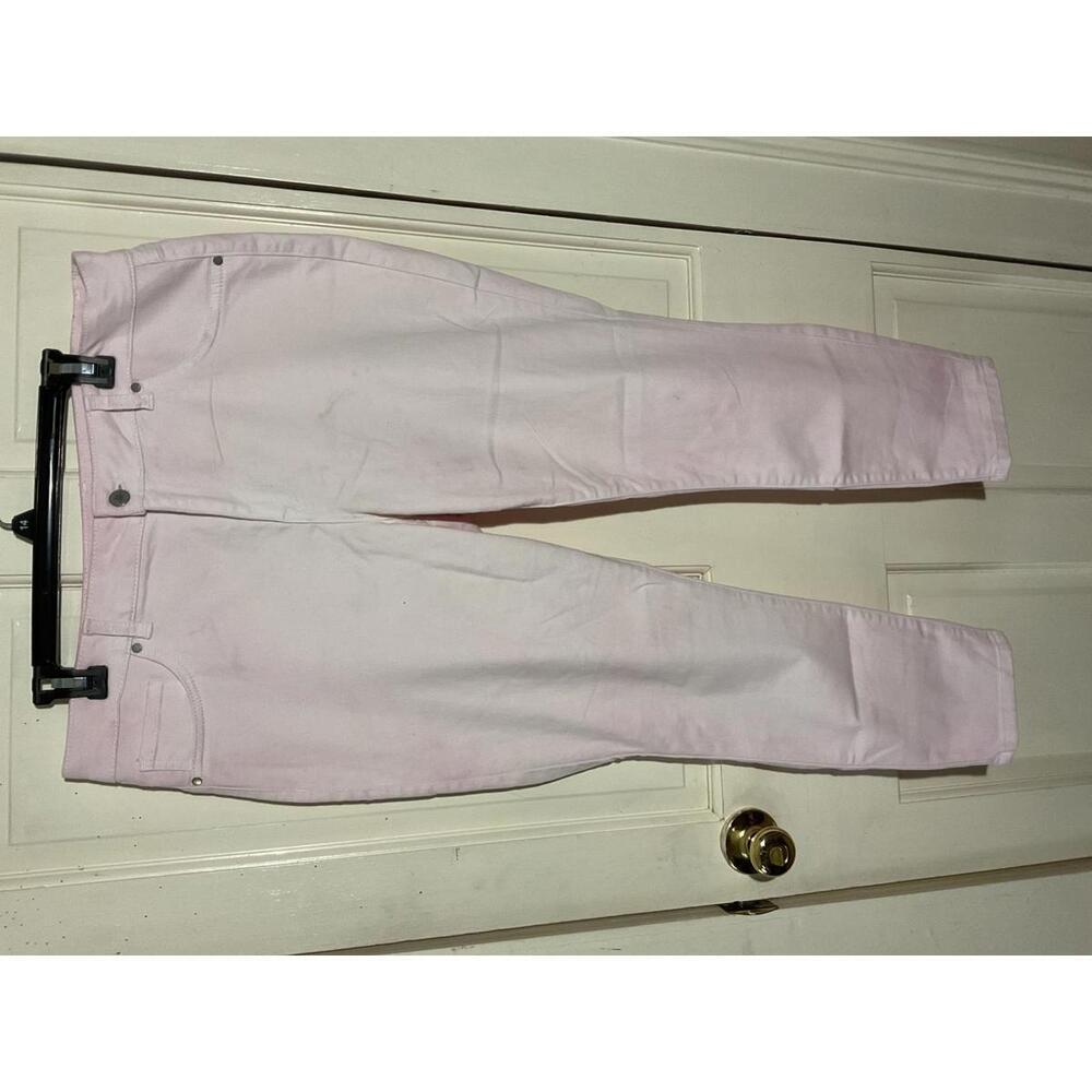 D. Jeans pink cropped size 14